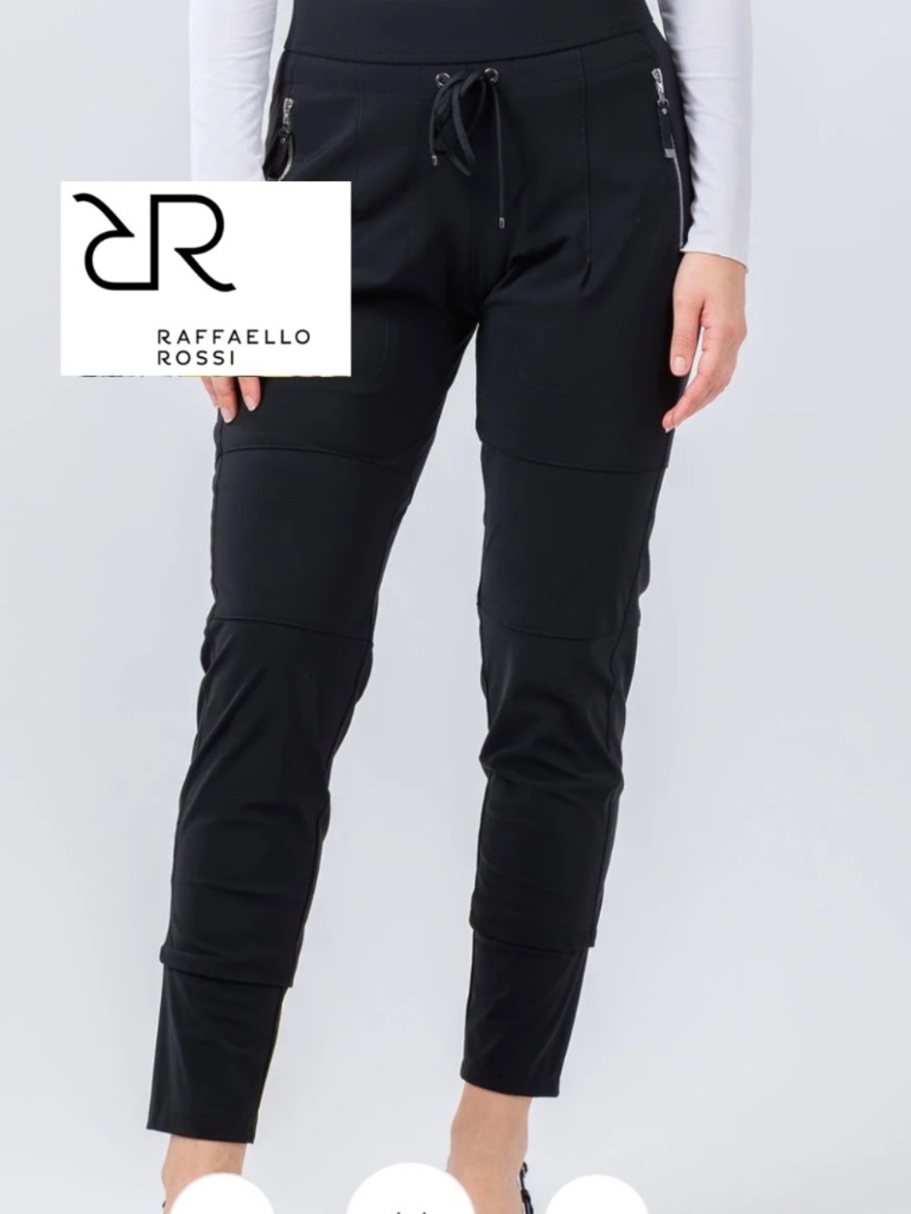 Raffaella Rossi Candy black joggers, 38 (6/8)  CB2790